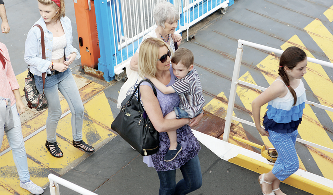 Ferry boarding