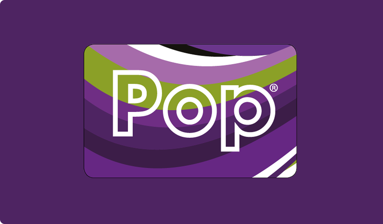 Pop card purple