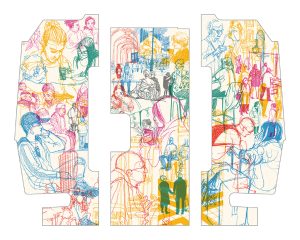 Drawn to Life - Metro artwork by Sara Gibbeson
