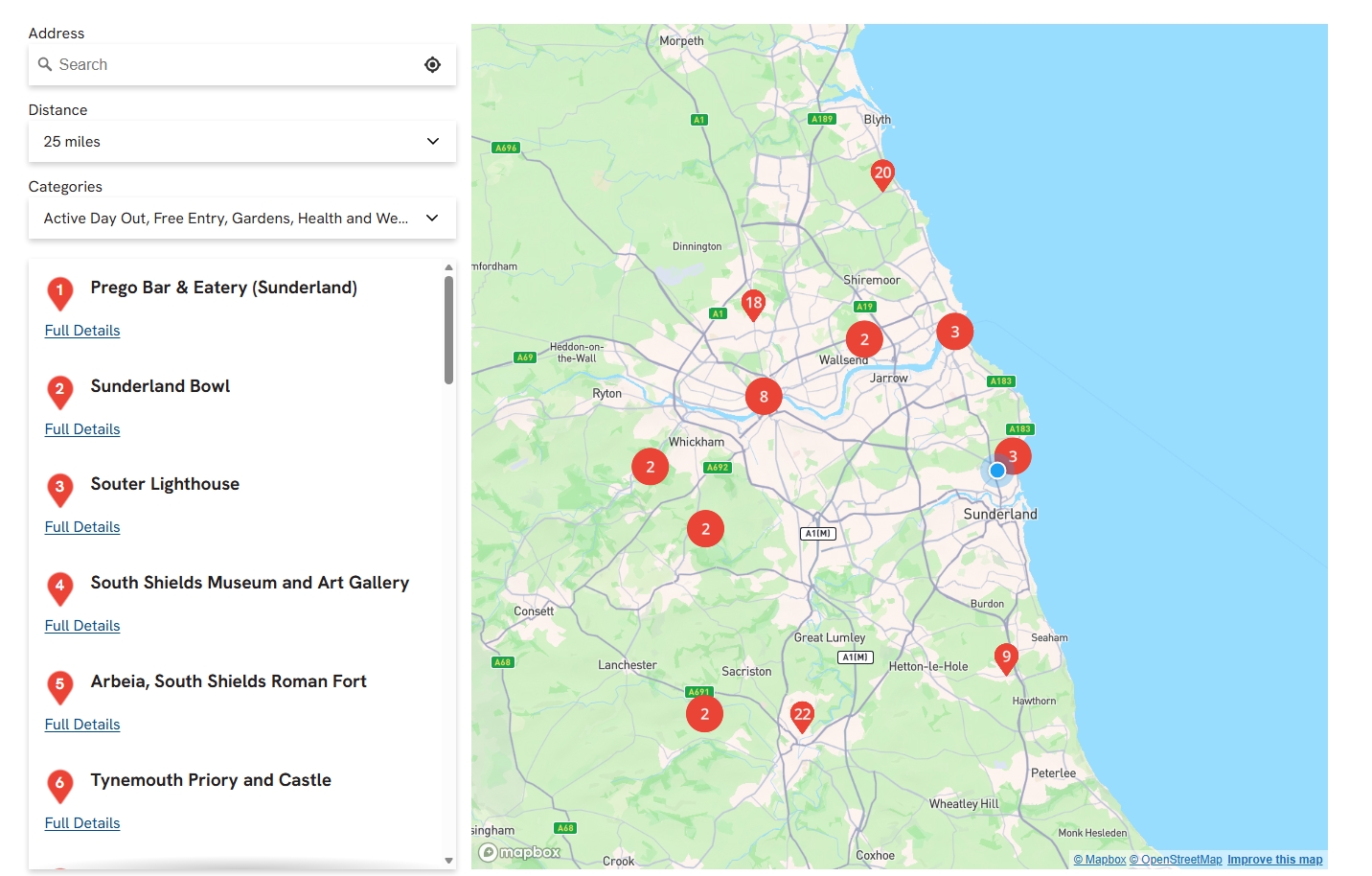 Use an interactive map